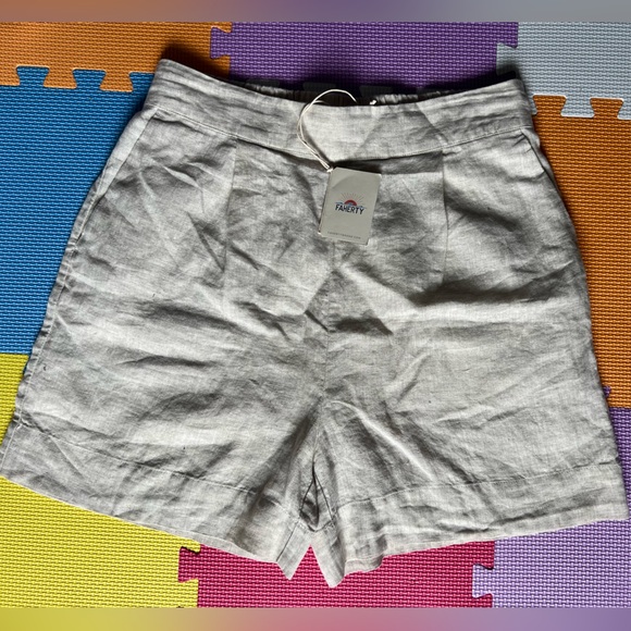 Faherty • sands linen shorts size M - Picture 3 of 5